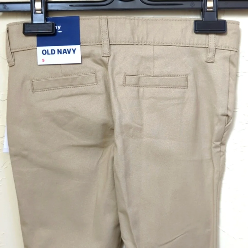 Old Navy Girls Khaki Skinny Stretch School Uniform Pants Size 5